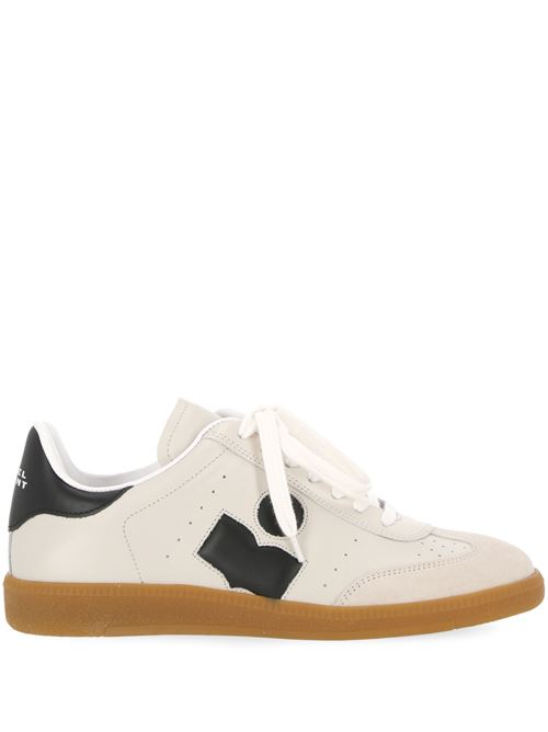 White/black calf leather sneaker Isabel Marant | BK0014FAA4E11SCKBK